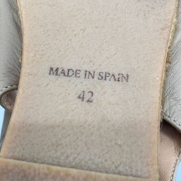 Viscata  Flat Espadrille Sling Back Sandals Comfort Leather Tan size 11 - Picture 10 of 12